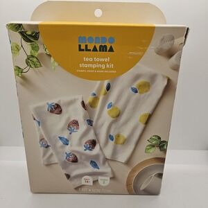 Mondo Llama‎ Tea Towel Stamping Kit DIY Craft Set – Box Damage – Makes 2 Towels